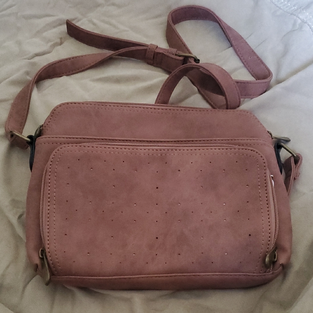Elegant Pink Crossbody Bag